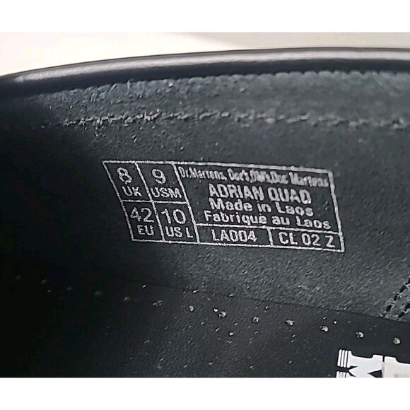 Doc Martens Adrian Quad Leather Platform Tassel Yellow Stitch Loafers M9 W10 - Picture 2 of 13